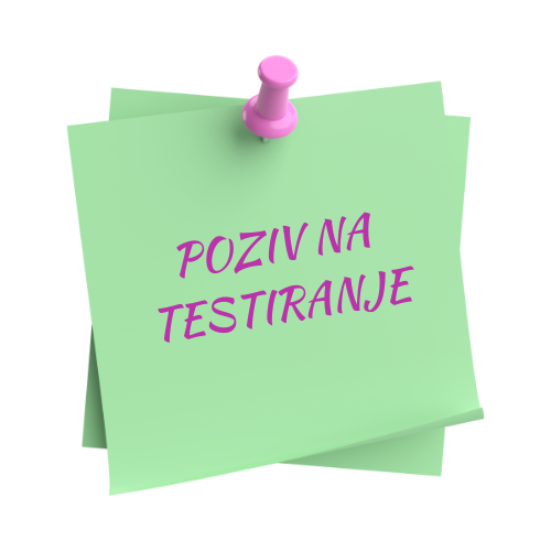 POZIV NA TESTIRANJE (za natječaj od 28. 11. 2024.)