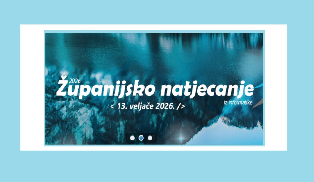 Županijsko natjecanje iz informatike, 2026.